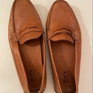 Saks Fifth Avenue Women's Brown Leather Loafer Size 10